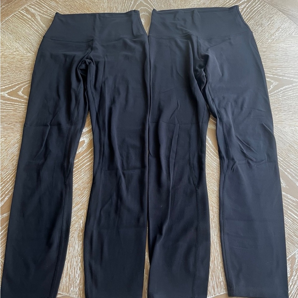 Lululemon Black Align Leggings, 23”, Size 2